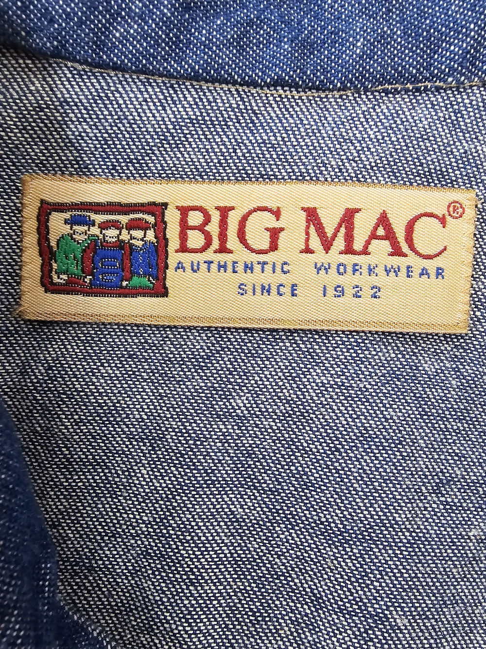 Big Mac Pearl Snap Denim Shirt Mens 4XL Cowboy Work Wear VTG USA Made 1993 - Picture 5 of 10